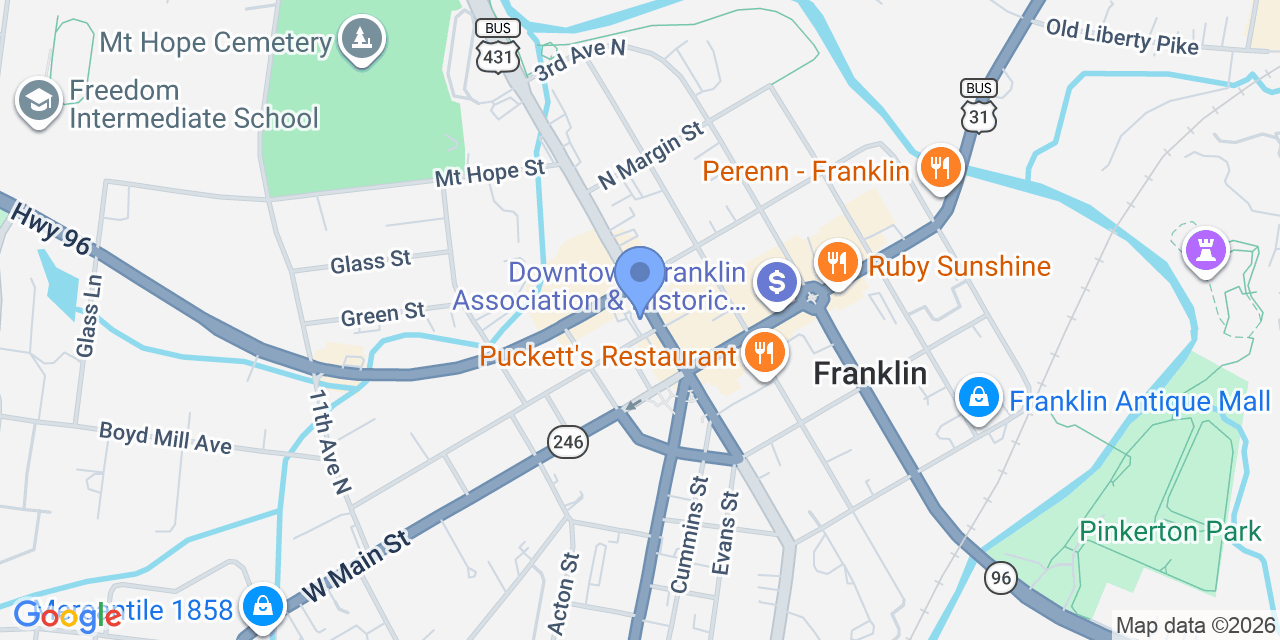 Map location for Hartzog & Silva, PLLC