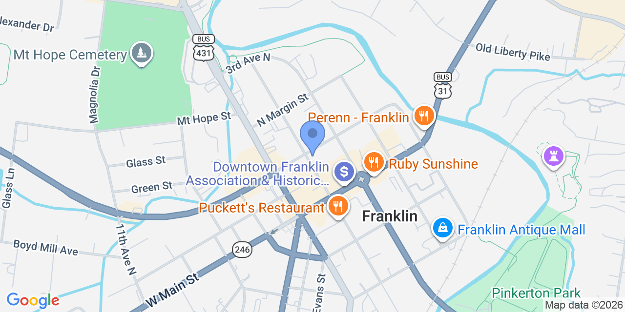 Map location for Binkley Borne Law, PLC