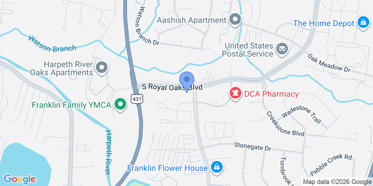 Map location for Robbie Beal, Attorney at Law