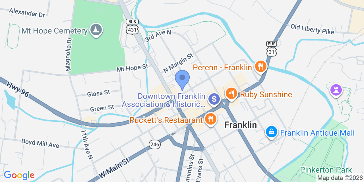 Map location for Rebekah Fisher and Associates, PLLC